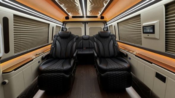 8 passenger sprinter van interior high point