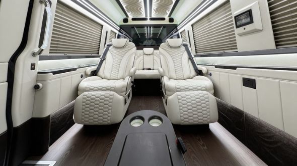 raleigh 8 passenger sprinter van interior