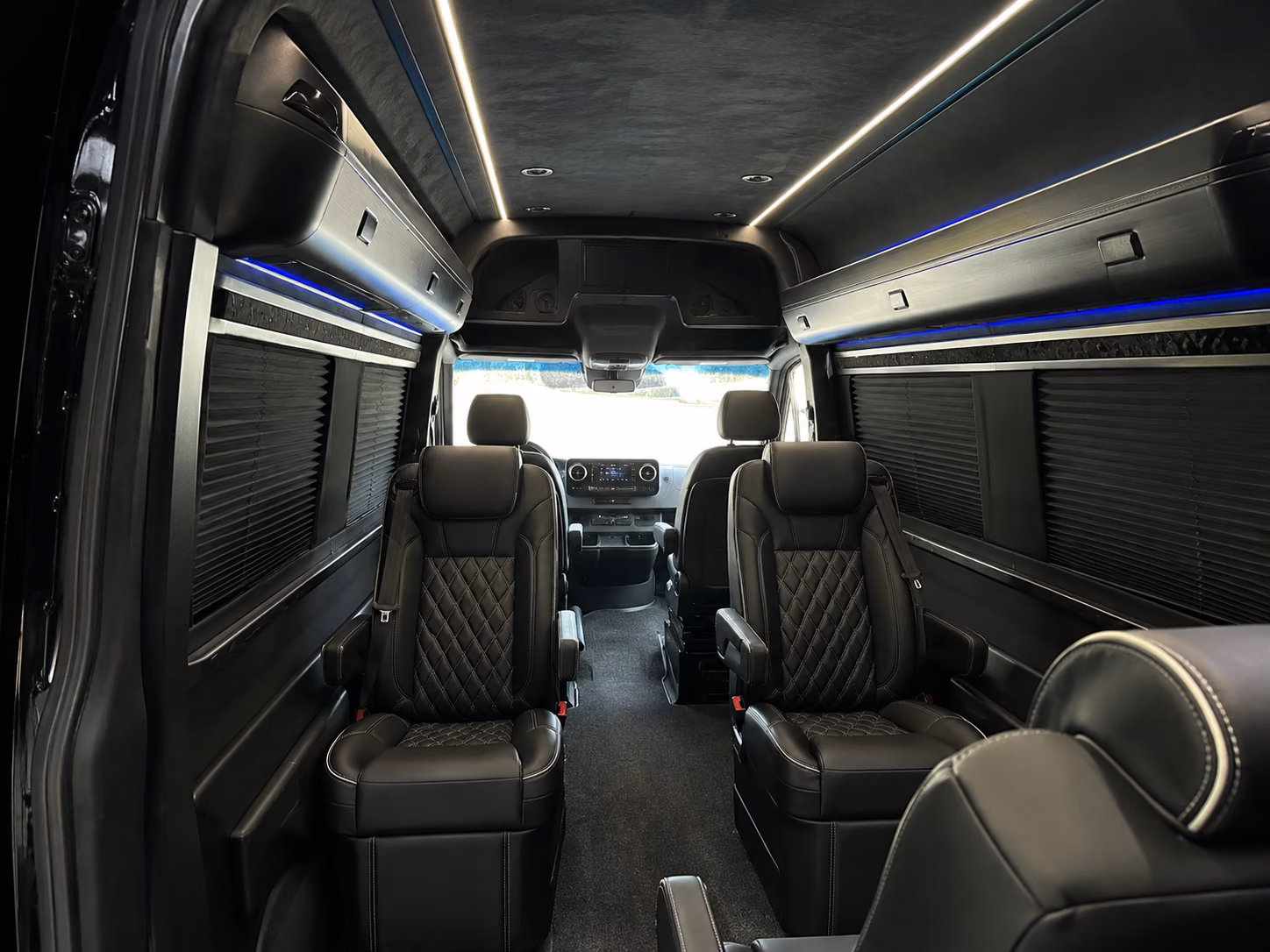 raleigh 12 passenger sprinter van inside