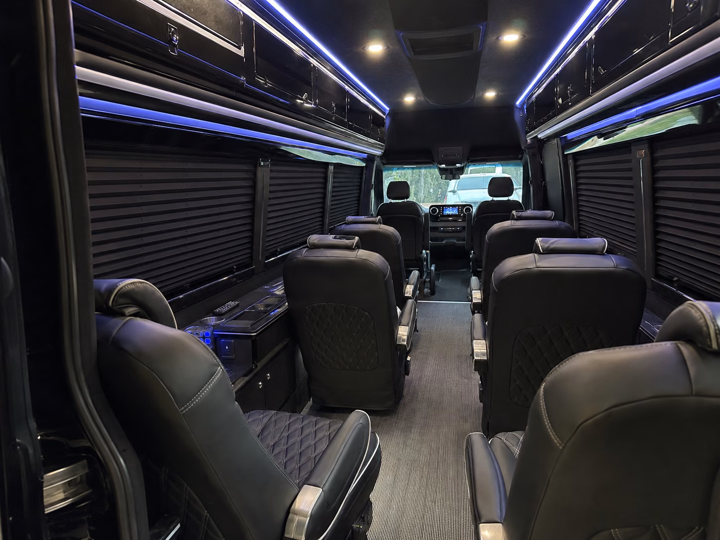 raleigh 15 passenger sprinter van inside