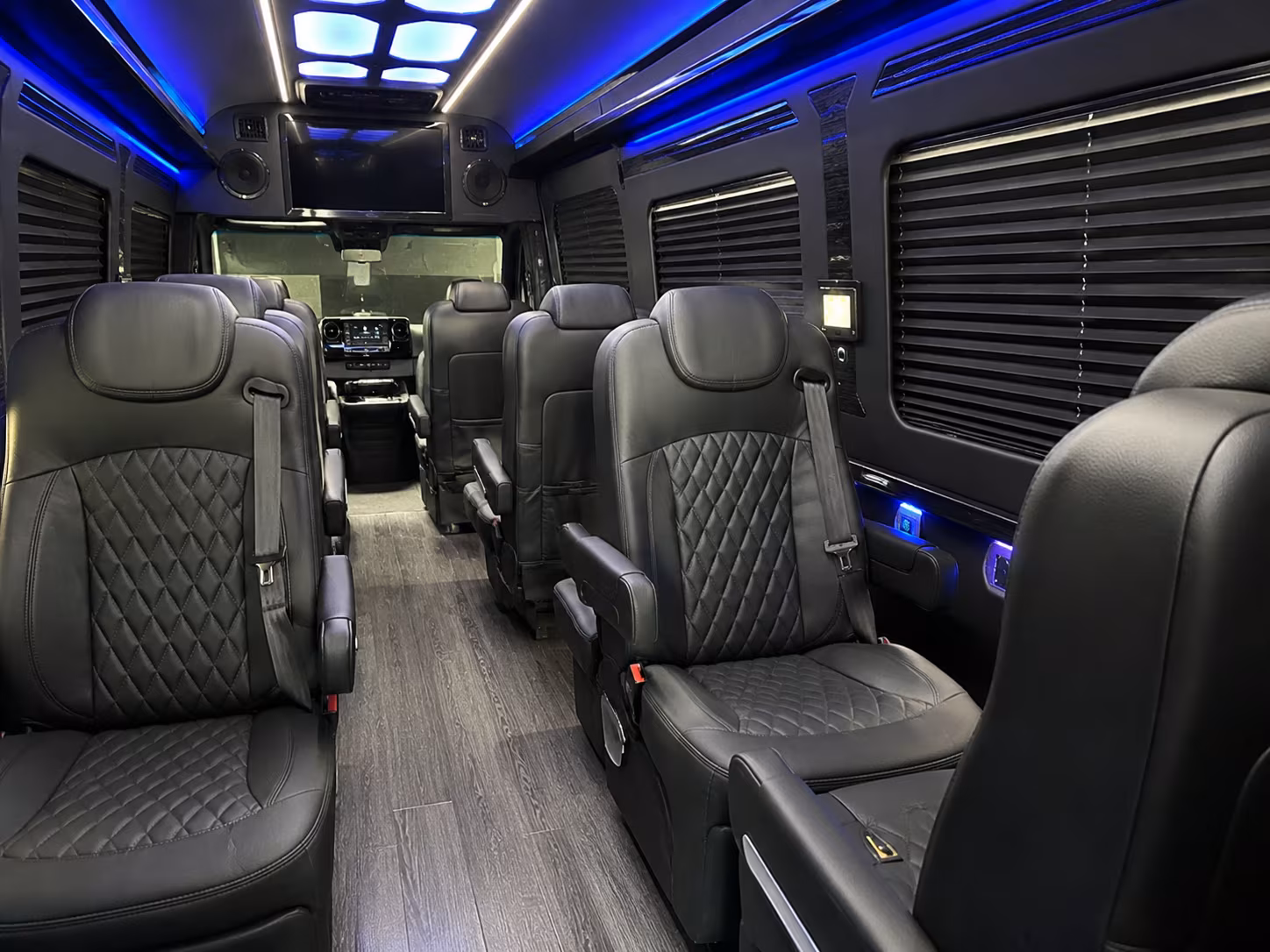 raleigh 18 passenger sprinter van inside