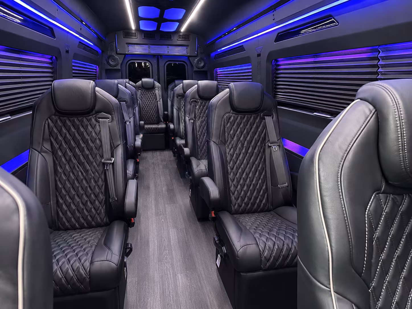 raleigh 18 passenger sprinter van interior