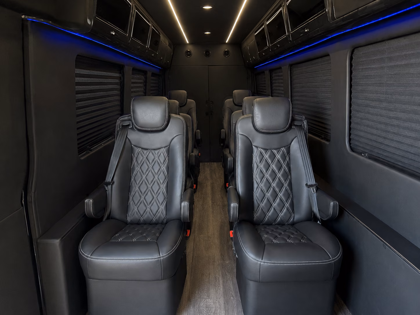 raleigh 8 passenger sprinter van inside