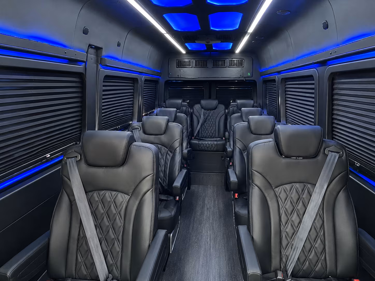 raleigh 8 passenger sprinter van interior